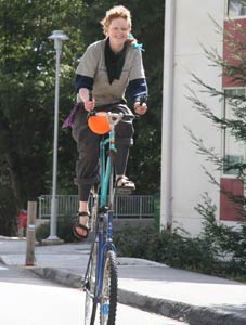 kate! on her freak bike