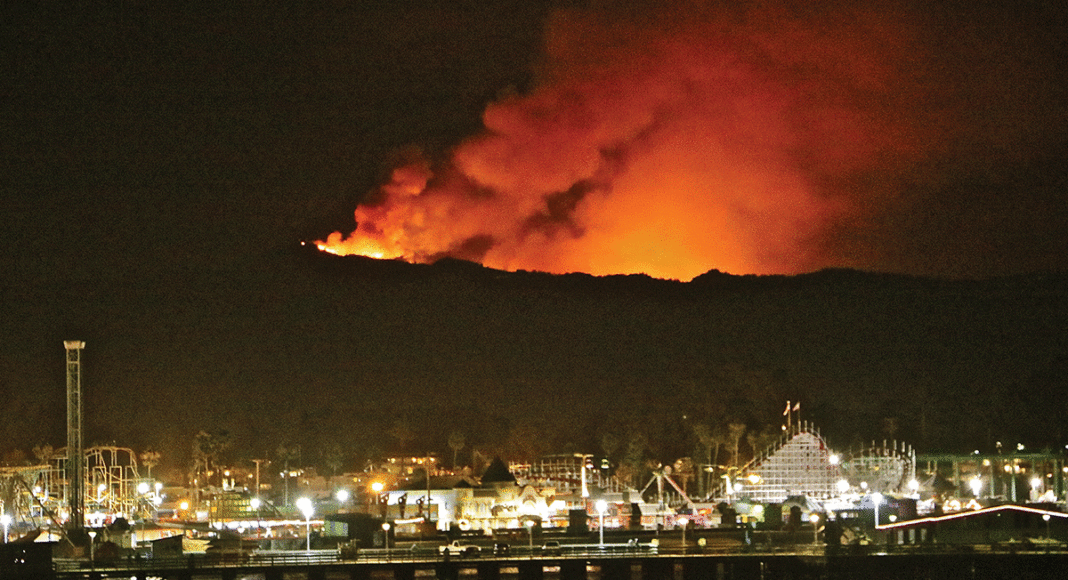 Loma fire in the Santa Cruz Mountains