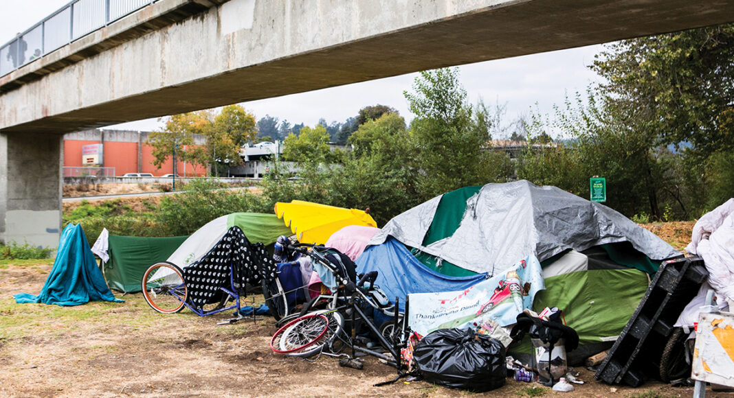 San Lorenzo Park encampment Santa Cruz homeless