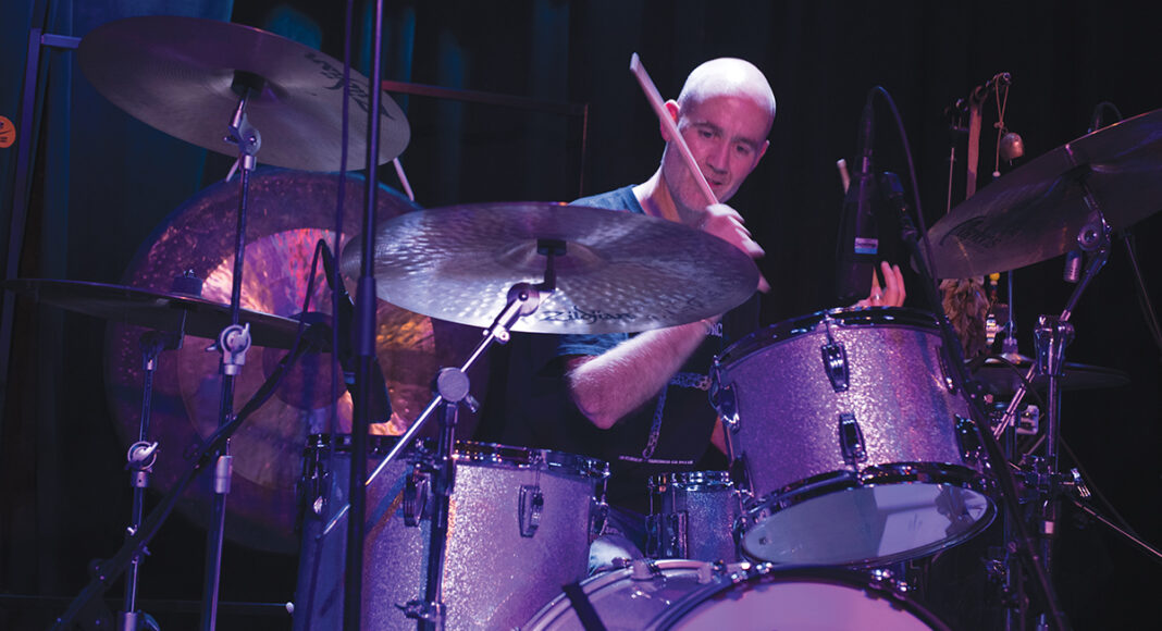 Santa Cruz drummer John Hanrahan at the A Love Supreme tribute at Sweetwater in Mill Valley on Feb. 3. Hanrahan brings the show to Michael’s on Main