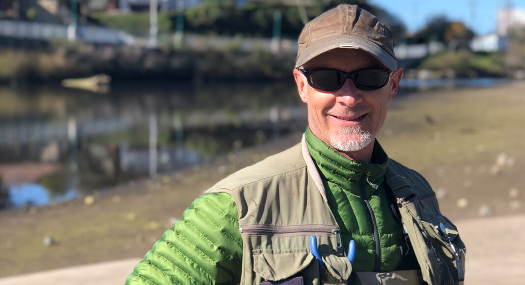 Tom Hogye fishing San Lorenzo river