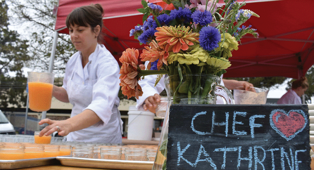 Chef Katherine Stern of La Posta at makes breakfast farmers market pop up series