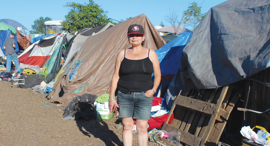 homelessness Desieire Quintero ross camp