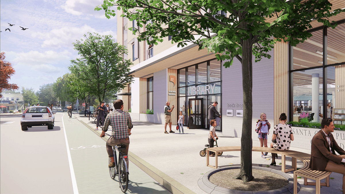 Santa Cruz Moves Toward Mixed Use Library Garage Downtown