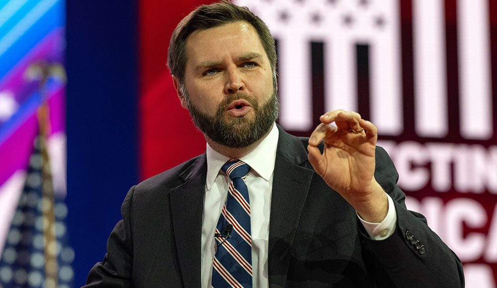 J.D. Vance at a speaking event