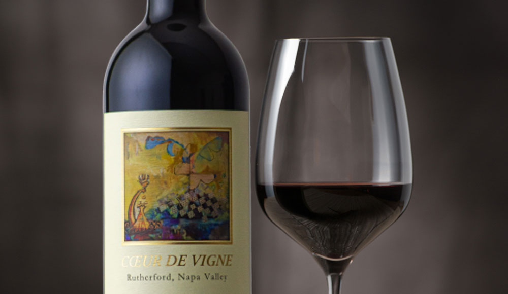 Dark ruby red, Coeur de Vigne Cabernet Sauvignon 2021