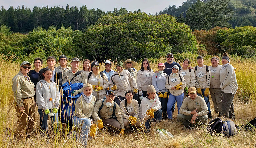 Members of the Amah Mutsun tribe